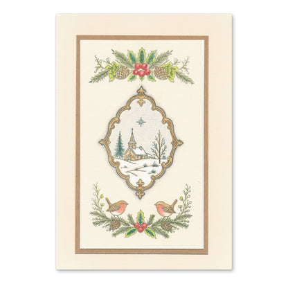 Winter Elements A5 Stamp Set With 6 x Printed Composition Swatches