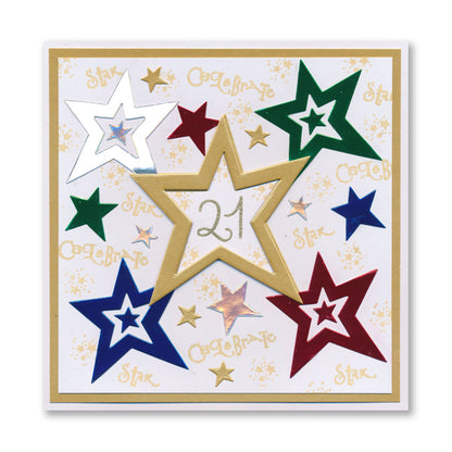Nested Funky Star Felt Die Set