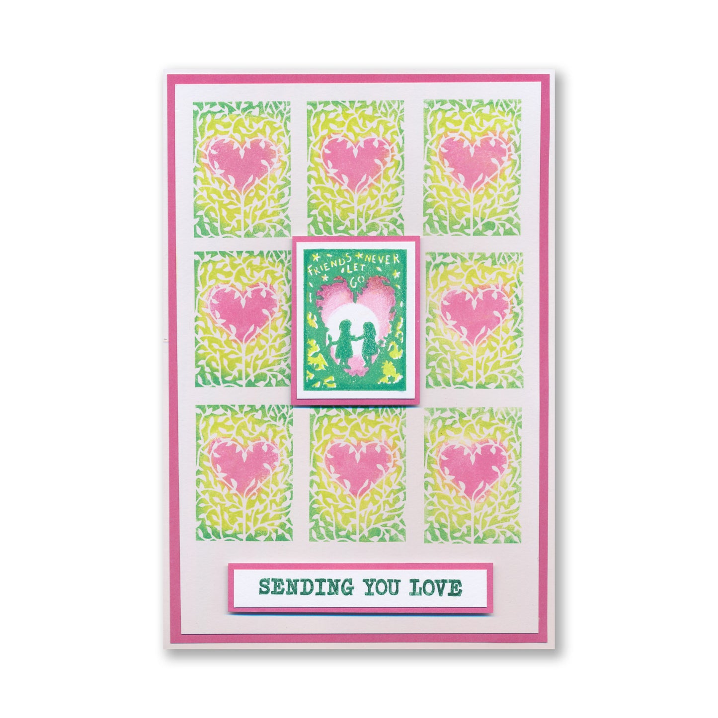 Ani's Folk Art - Sampler - Two Way Overlay A4 Stamp & Embedder Set