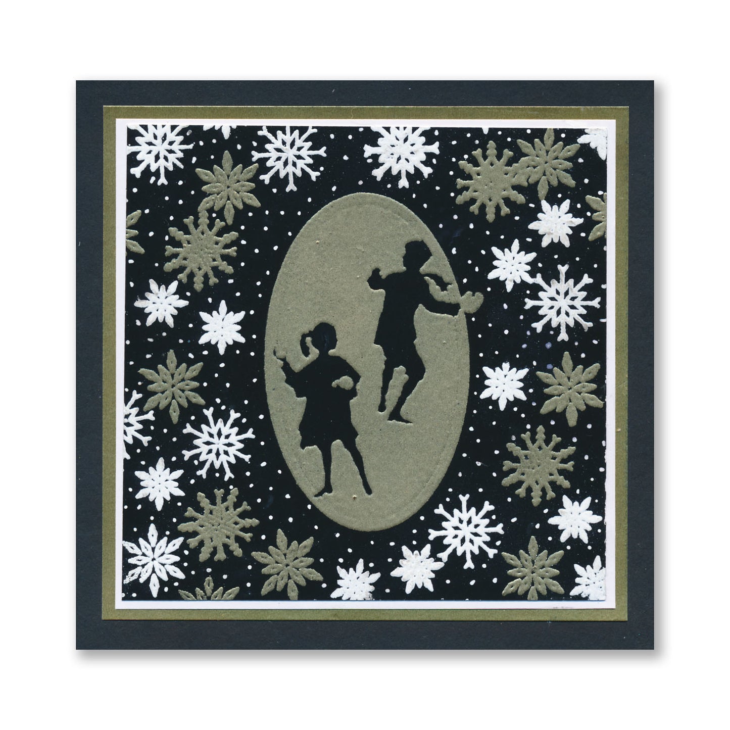 Just Christmas Silhouette Framers A5 Stamp Set