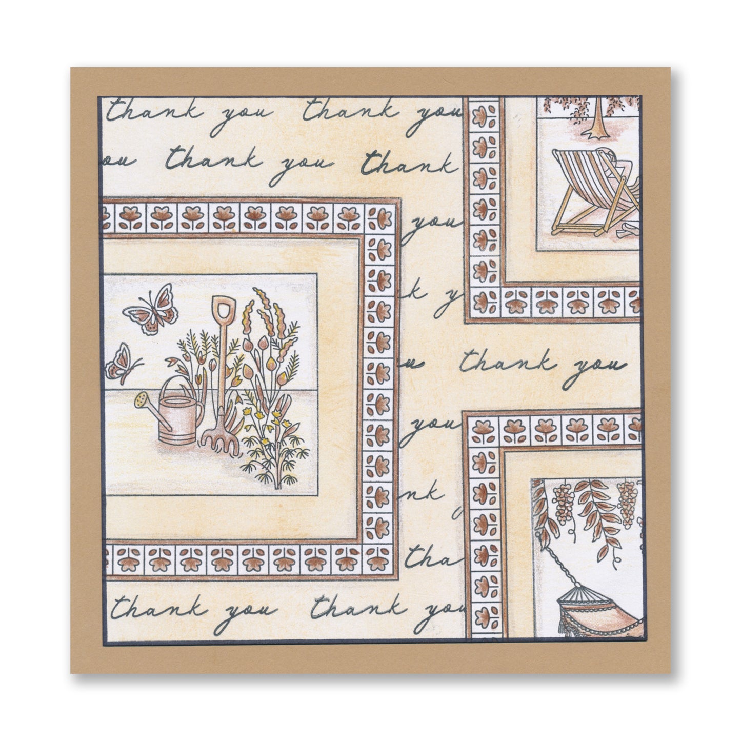 Linda's Summer Sampler A4 Stamp Set & FREE 5" x5" Mega Mount worth £5.25
