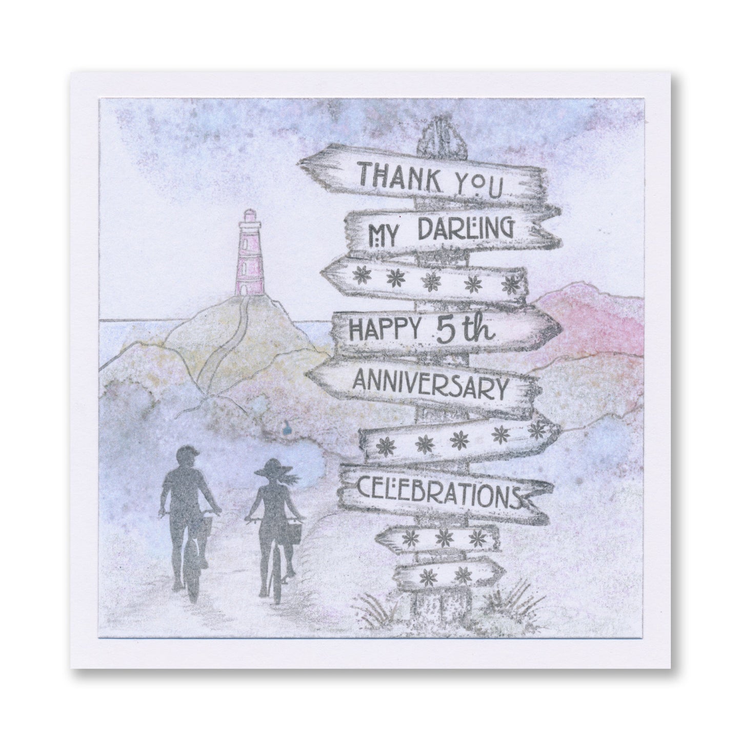 Time to Party Waymarker A5 Square Stamp & Mask Set