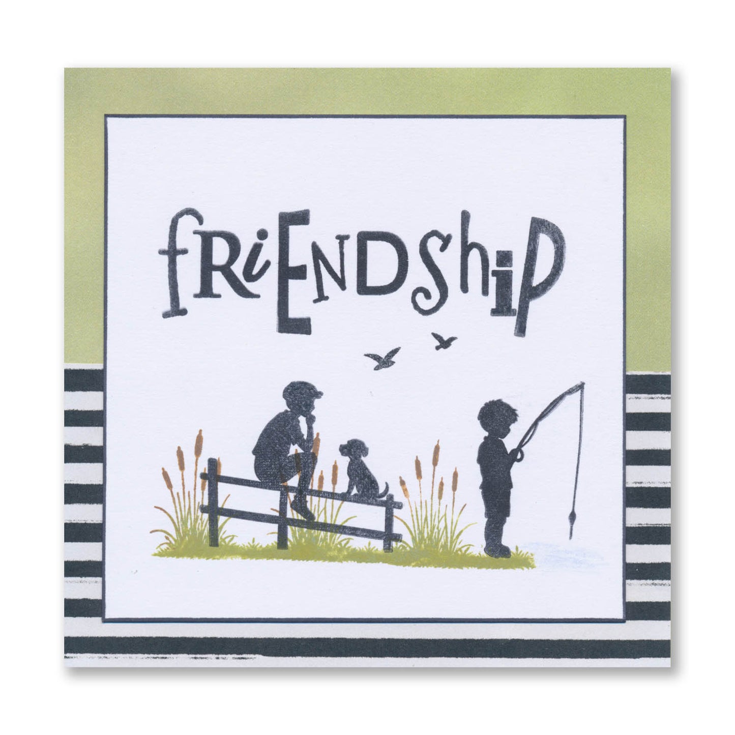 Wee Friends & Family Silhouettes - Childhood Days A5 Stamp Set