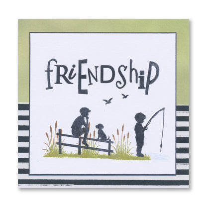 Wee Friends & Family Silhouettes - Childhood Days A5 Stamp Set