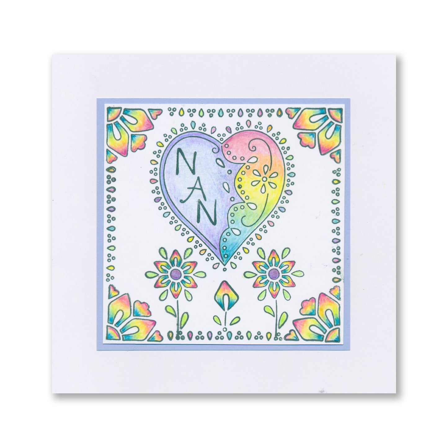 Barbara's Loving Heart A5 Stamp & Mask Set