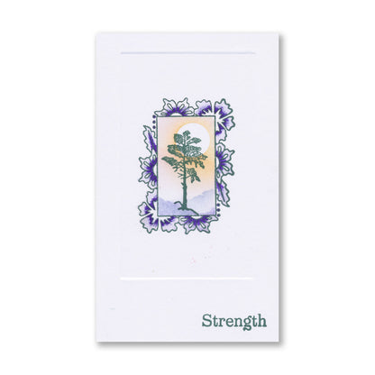 Barbara's Happiness - Floral Panel - Two Way Overlay A5 Square Stamp Set