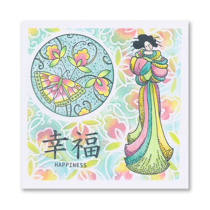 Geisha & Waterhouse A5 Stamp & Mask Set