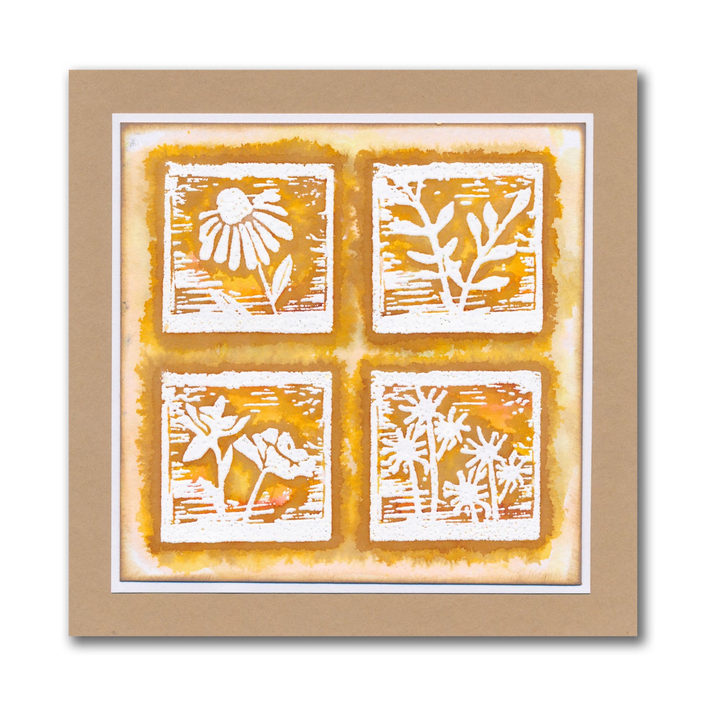 Linocut Mini Sampler A4 Stamp Set