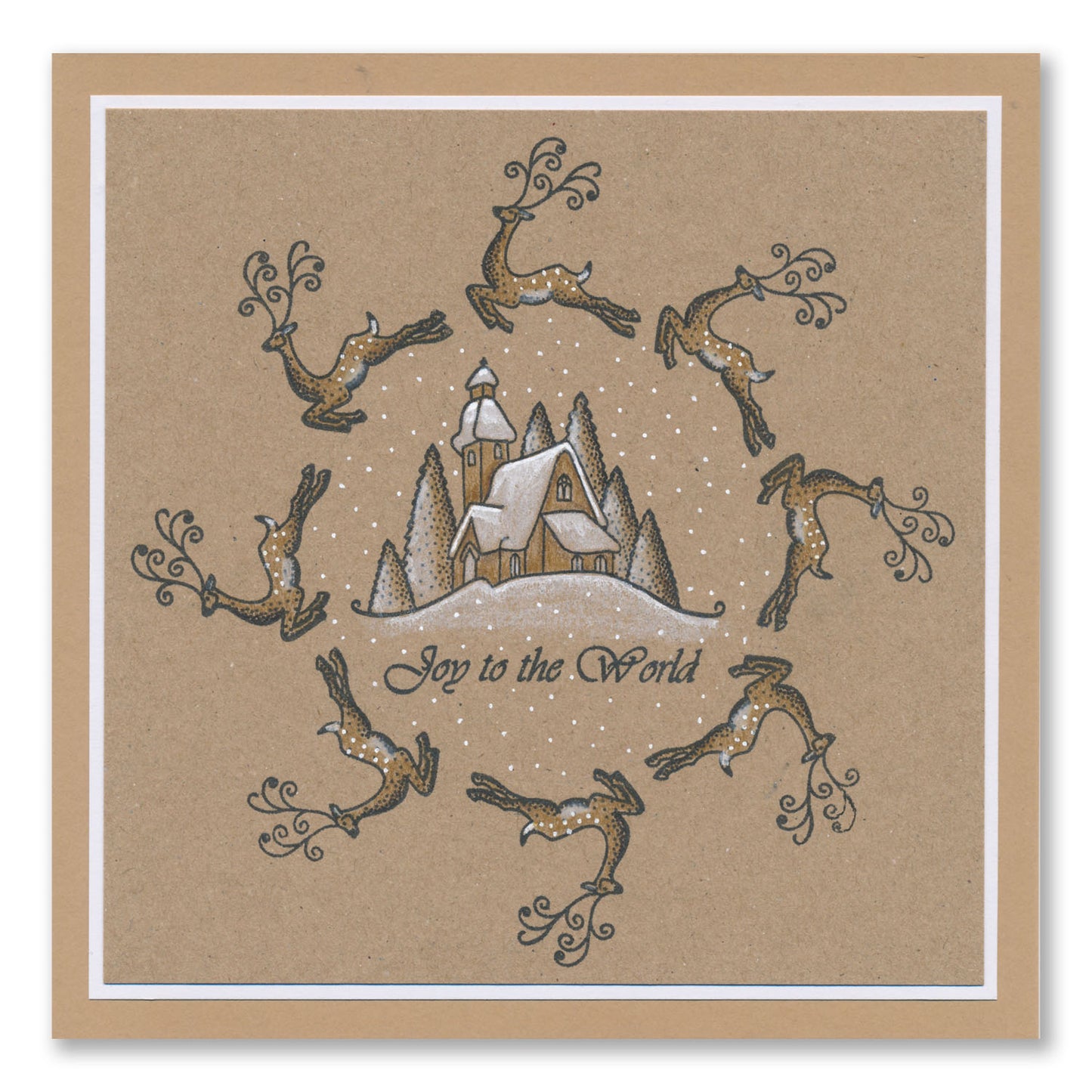 Linda's Joy to the World - Christmas Compendium A6 Stamp Set