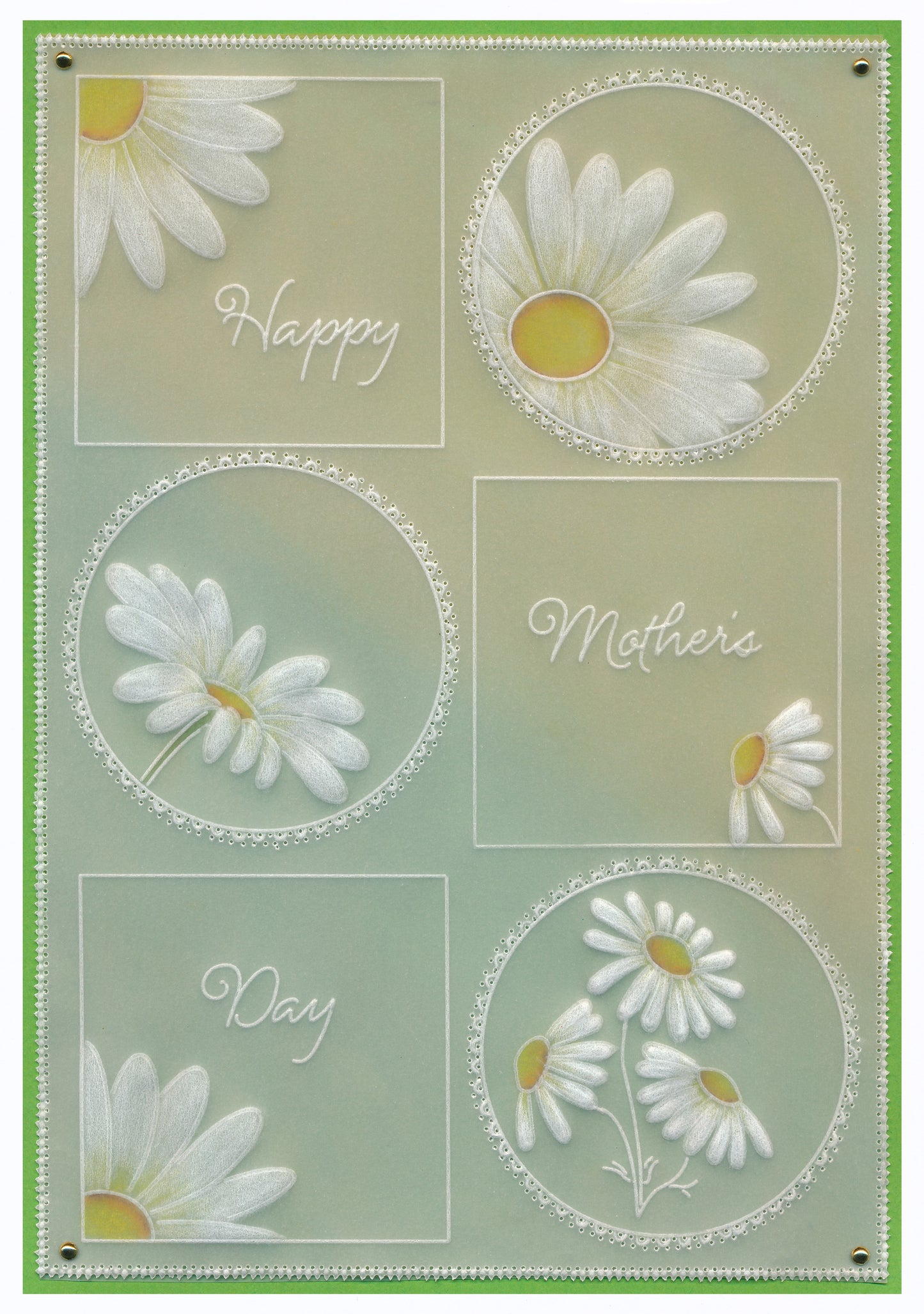 Linda's 123 - A Daisy, Lily of the Valley & Fuchsia A5 Square Groovi Plate