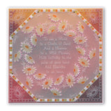 Linda's 123 - A Daisy, Lily of the Valley & Fuchsia A5 Square Groovi Plate