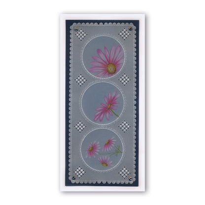 Linda's 123 - A Daisy, Lily of the Valley & Fuchsia A5 Square Groovi Plate