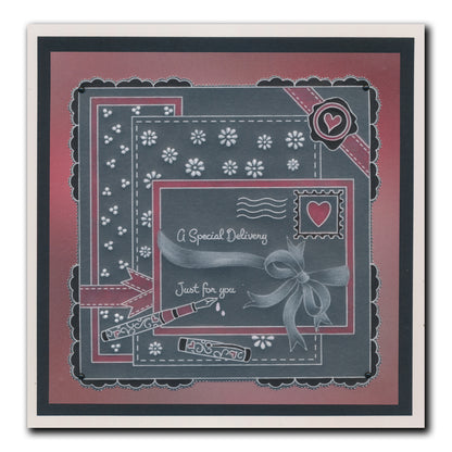 Linda's Special Delivery - Easy Layout A5 Square Groovi Plate (Set 1)