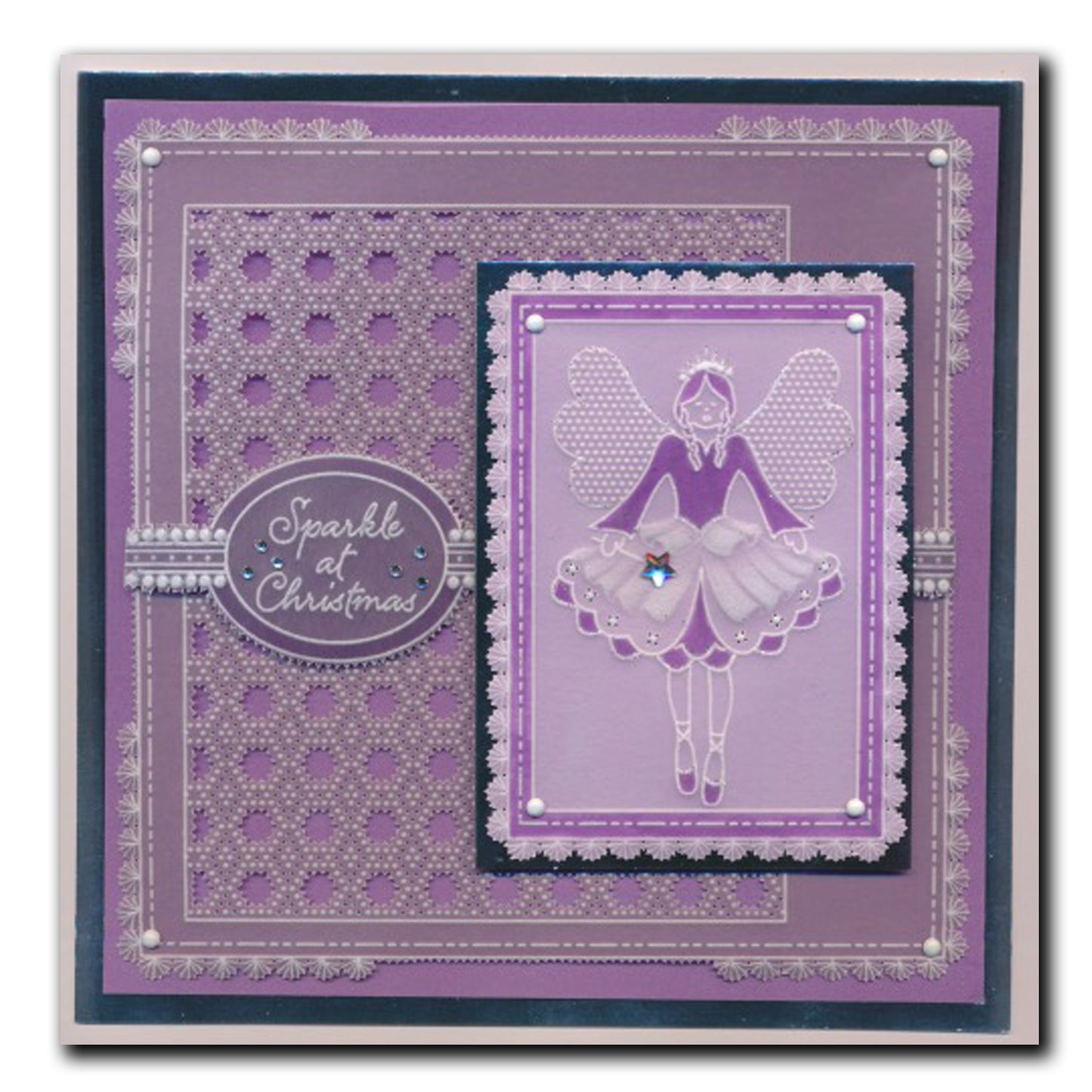 Linda's Sparkle at Christmas - Easy Layout A5 Square Groovi Plate (Set 1)