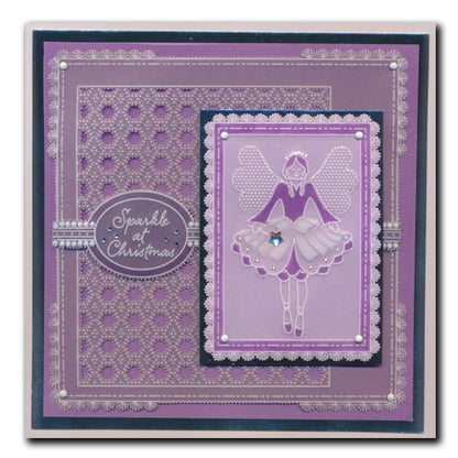 Linda's Sparkle at Christmas - Easy Layout A5 Square Groovi Plate (Set 1)