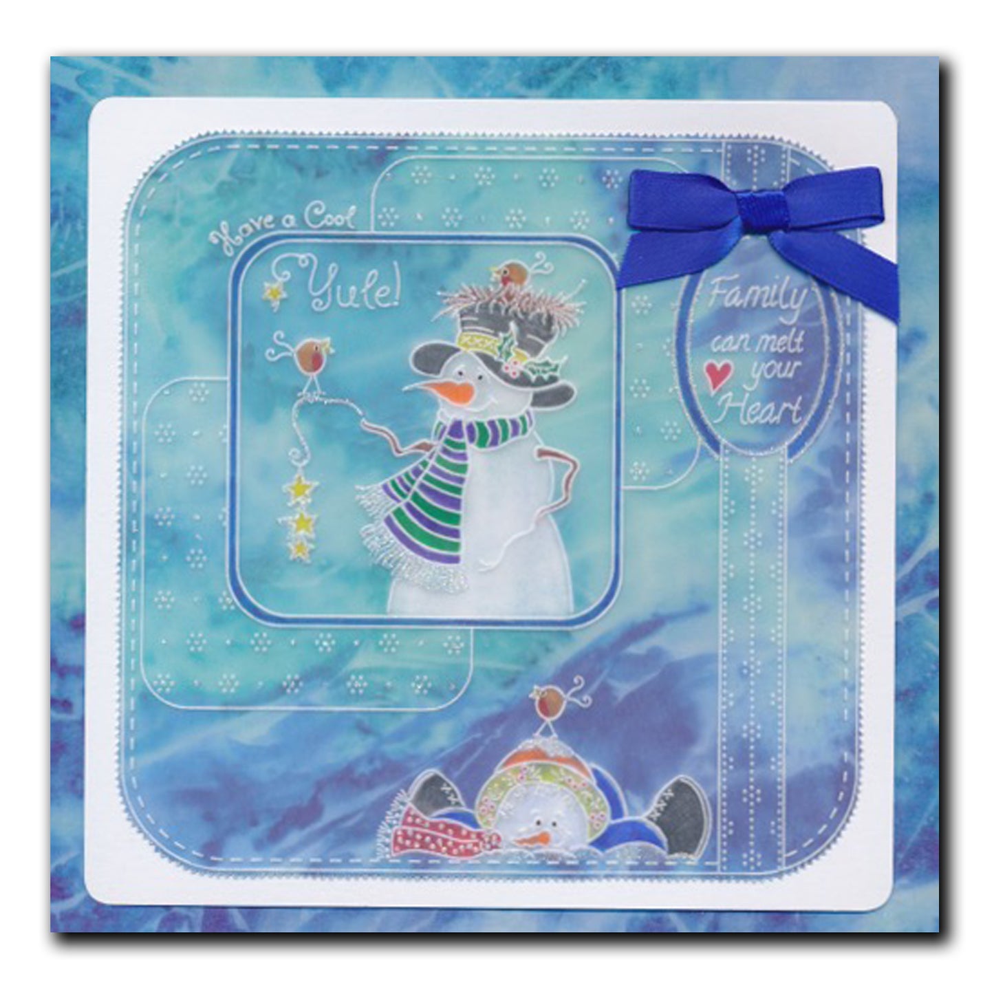 Linda's Cool Yule - Easy Layout A5 Square Groovi Plate (Set 1)