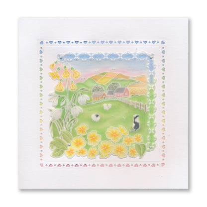 Linda's Layering Frames Set 2 - Countryside A4 Square & A5 Square Groovi Plate Collection