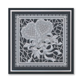 Linda's Richelieu Lace A5 Square Groovi Plate Collection