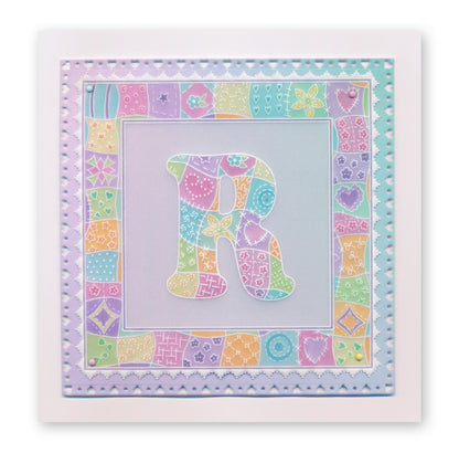 Linda's Patchwork A6 Square Groovi Plate