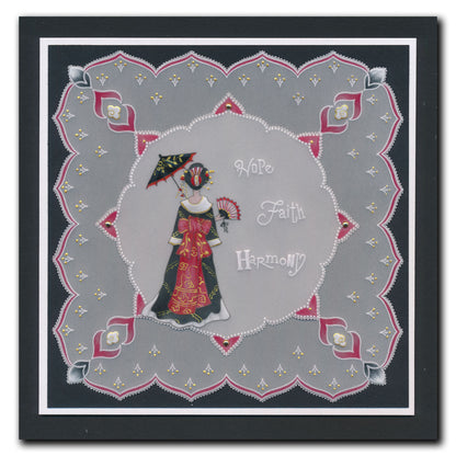 Linda's Layering Frames Set 3 - Oriental A4 Square & A5 Square Groovi Plate Collection