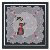 Linda's Geisha in Silk Layering Frame A4 Square Groovi Plate