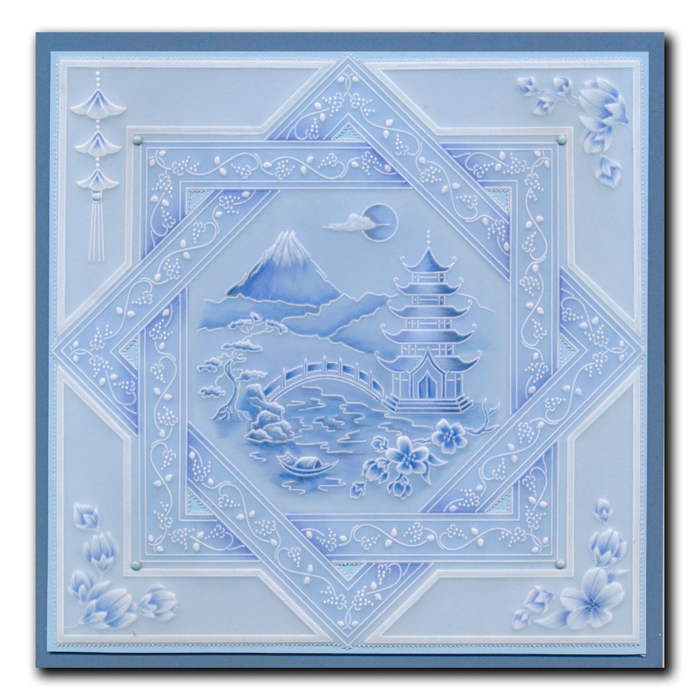 Linda's Layering Frames Set 3 - Oriental A4 Square & A5 Square Groovi Plate Collection