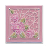 Linda's Richelieu Lace Background A5 Square Groovi Plate