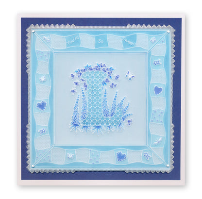 Linda's Patchwork A6 Square Groovi Plate