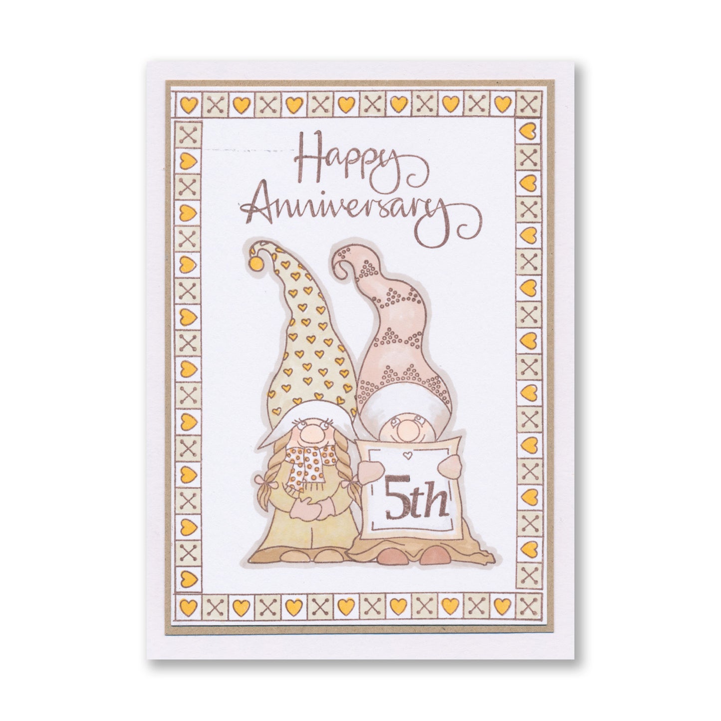 Barbara's Güd Gnomes A5 & A6 Square Stamp & Mask Duo