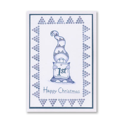 Barbara's Güd Gnomes A5 & A6 Square Stamp & Mask Duo