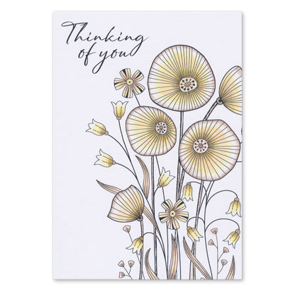 Floral Spray A6 Card Pack - 16 Card Blanks & Envelopes