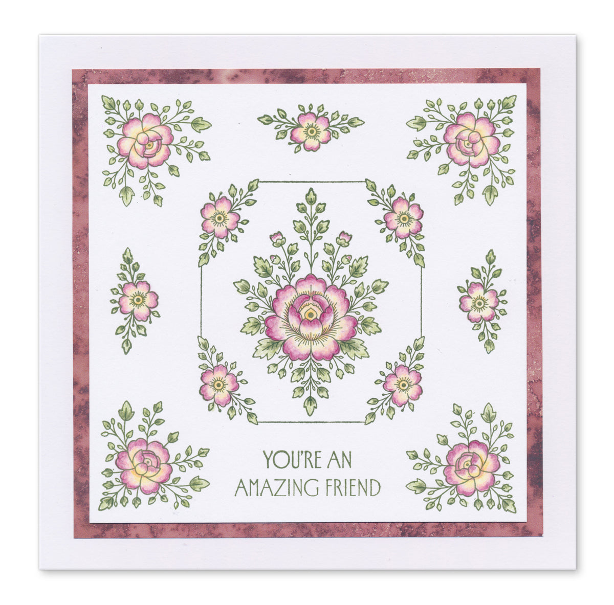 Spring Elements A5 Stamp Set With 6x  printed Composition Swatches