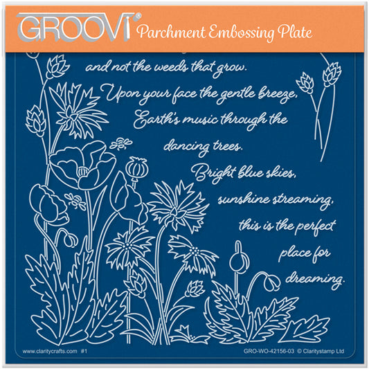 Linda's Count the Meadow Companion A5 Square Groovi Plate