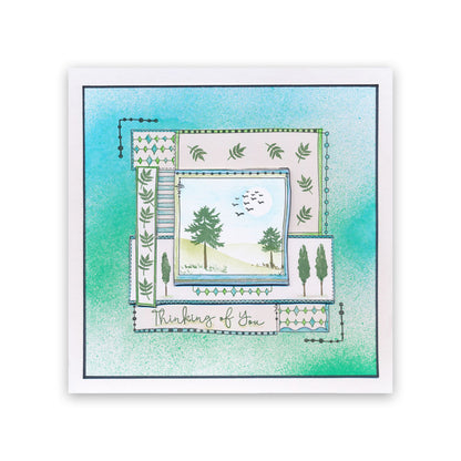 Treescape Doodle Layout Montage A5 Stamp & Mask Set