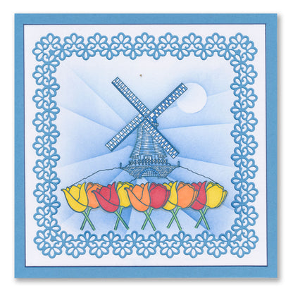 Barbara's SHAC Bijou Holland A5 Square Stamp & Mask Set