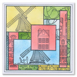 Barbara's SHAC Bijou Holland A5 Square Stamp & Mask Set