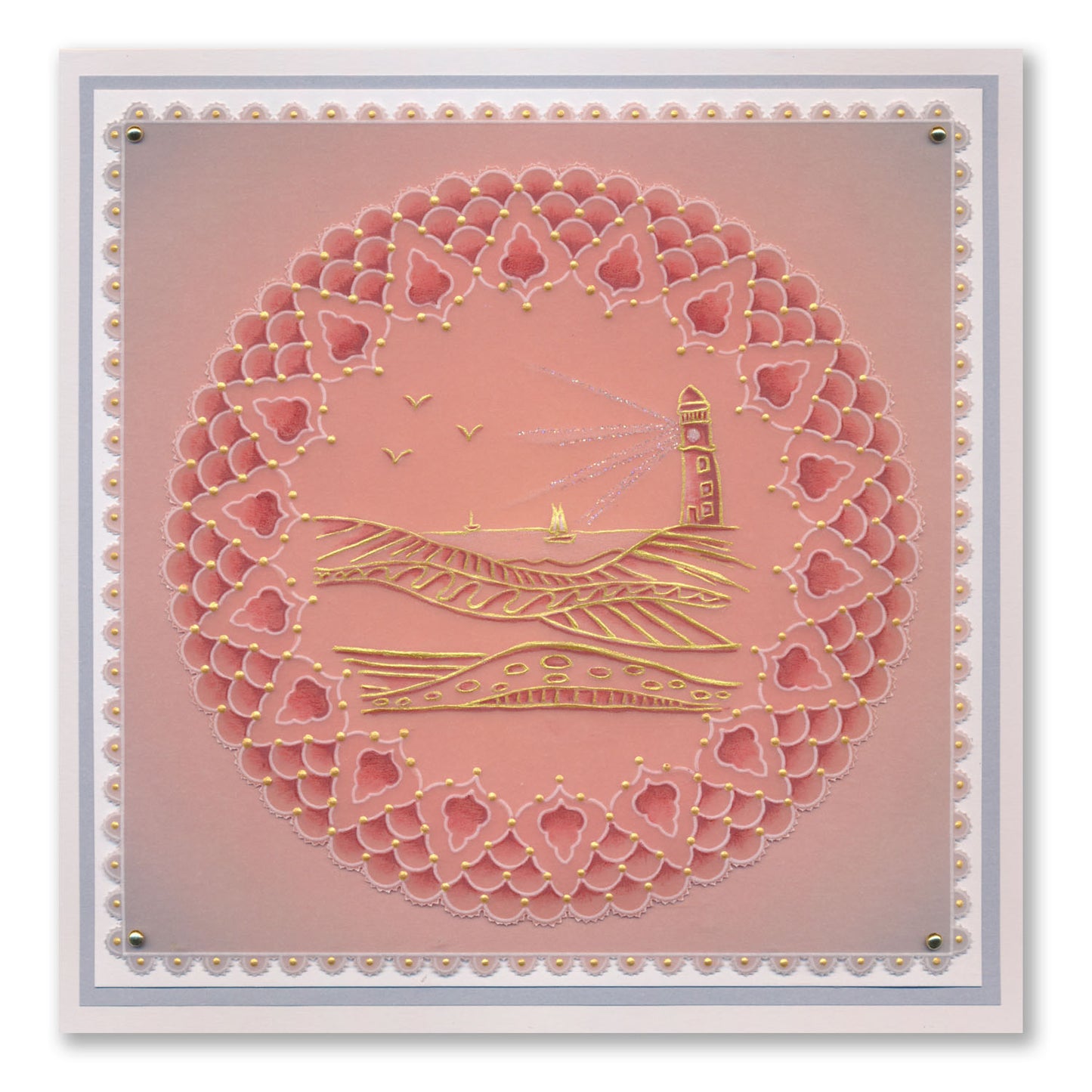 Barbara's SHAC Lighthouse A6 Square Groovi Plate