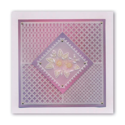 Linda's 123 - Wild Flowers A4 Square Groovi Plate