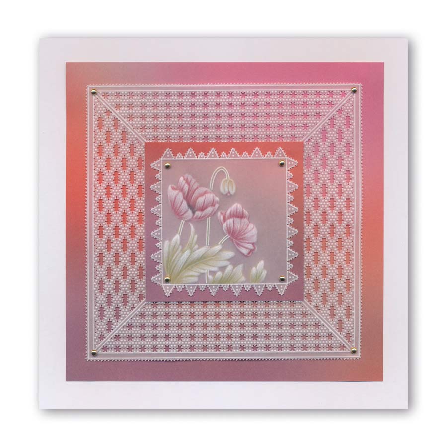 Linda's 123 - Wild Flowers A4 Square Groovi Plate