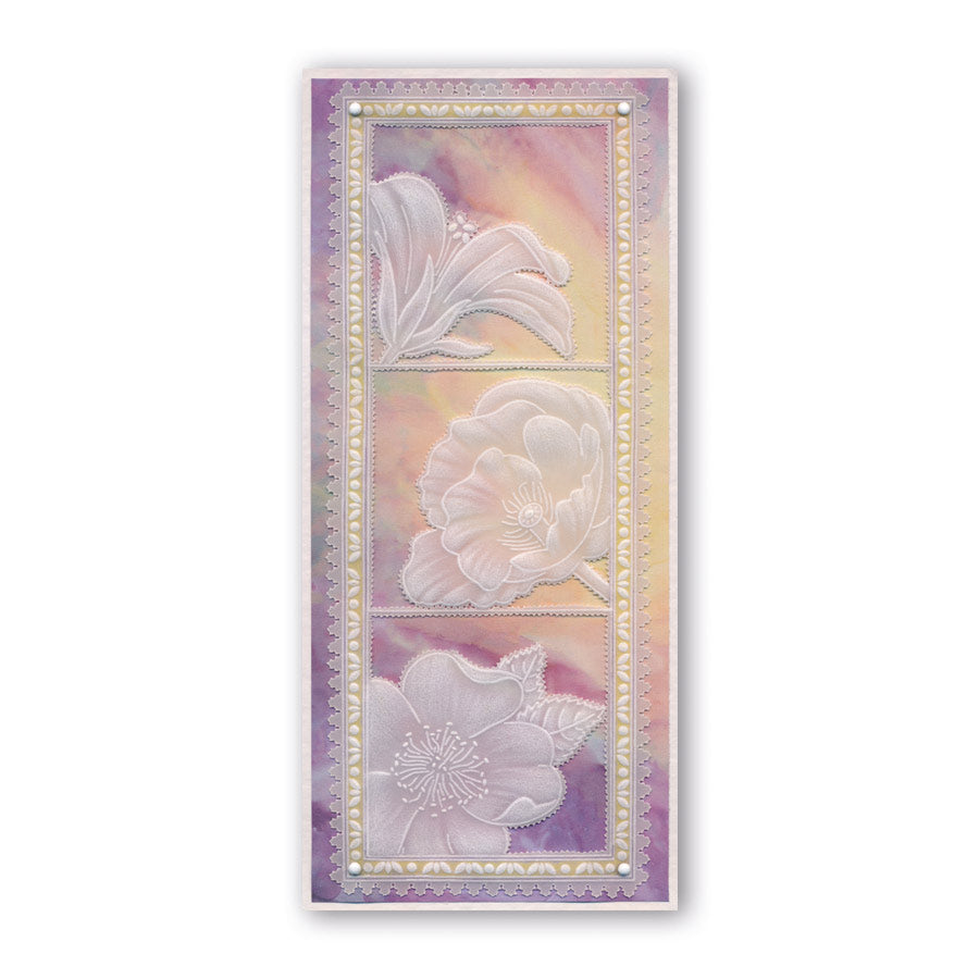 Linda's 123 - Wild Flowers A4 Square Groovi Plate