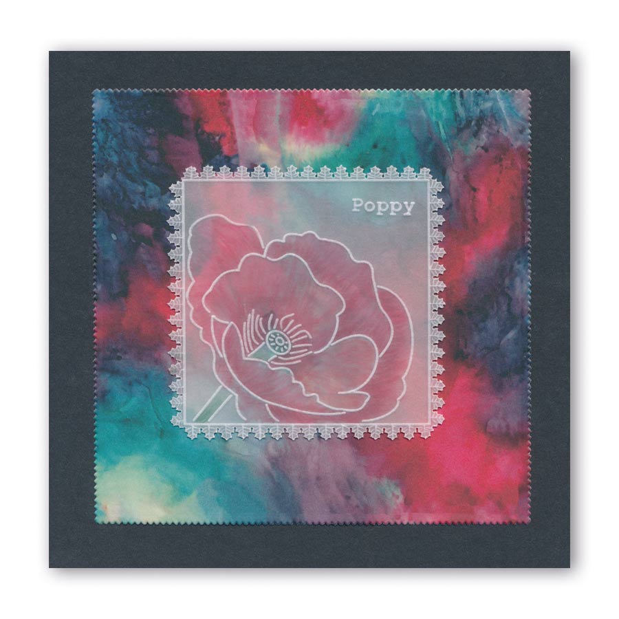 Linda's 123 - Wild Flowers A4 Square Groovi Plate