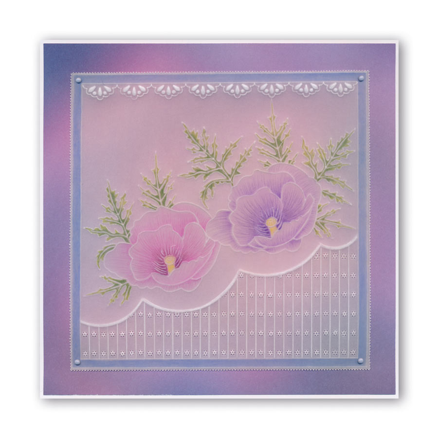 Linda's 123 - Wild Flowers A4 Square Groovi Plate