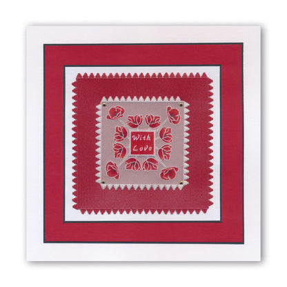 Linda's 123 - Wild Flowers A4 Square Groovi Plate