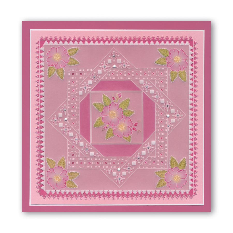 Linda's 123 - Wild Flowers A4 Square Groovi Plate