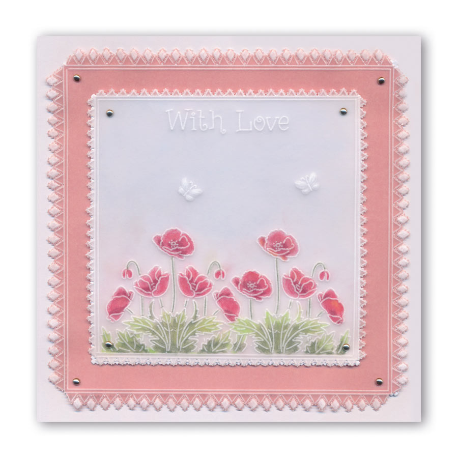 Linda's 123 - Wild Flowers A4 Square Groovi Plate
