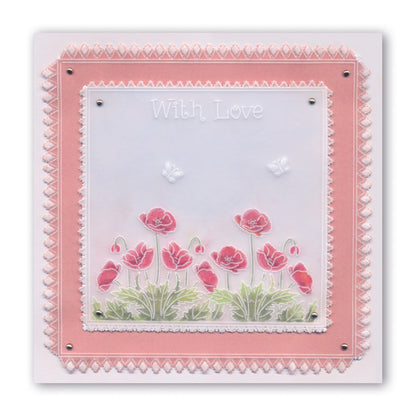 Linda's 123 - Wild Flowers A4 Square Groovi Plate