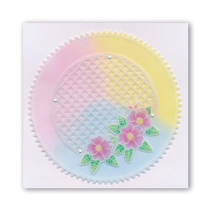 Linda's 123 - Wild Flowers A4 Square Groovi Plate