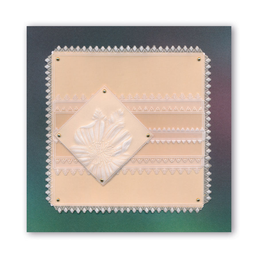 Linda's 123 - Wild Flowers A4 Square Groovi Plate