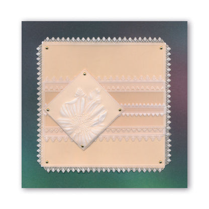 Linda's 123 - Wild Flowers A4 Square Groovi Plate