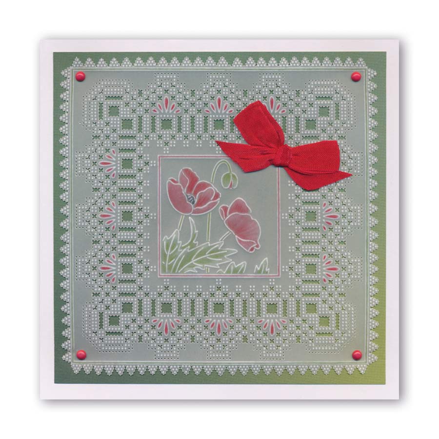 Linda's 123 - Wild Flowers A4 Square Groovi Plate